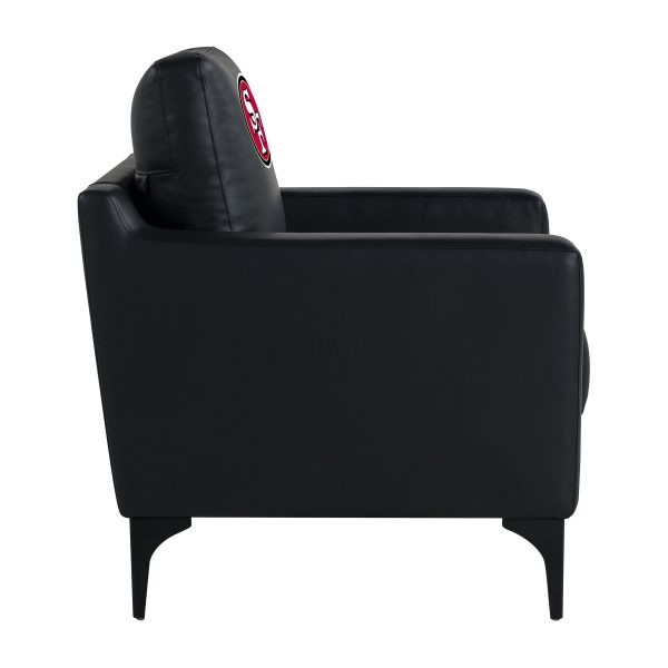 San Francisco 49ers Embroidered Faux Leather Game Day Chair 5