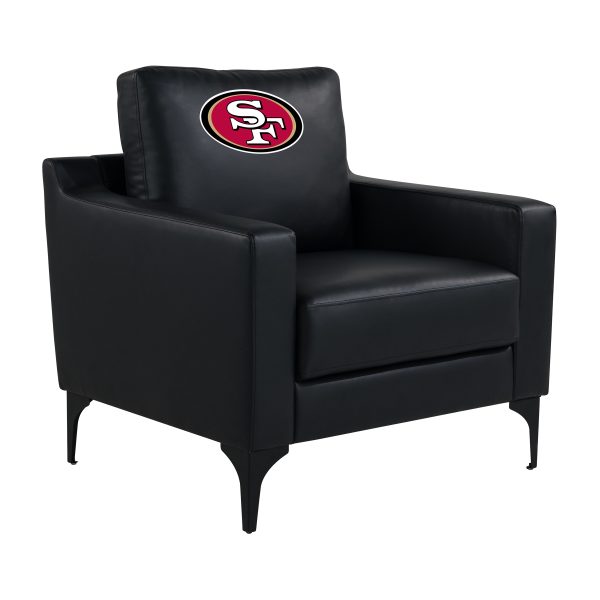 San Francisco 49ers Embroidered Faux Leather Game Day Chair 6