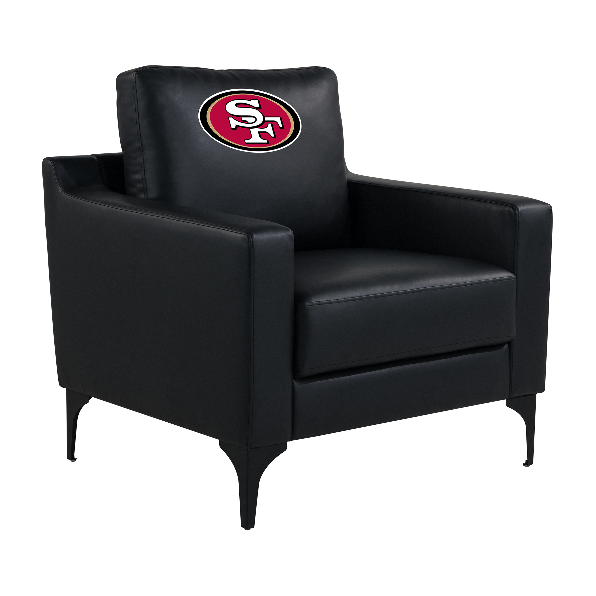 San Francisco 49ers Embroidered Faux Leather Game Day Chair 7 San Francisco 49ers Embroidered Faux Leather Game Day Chair - Image 7