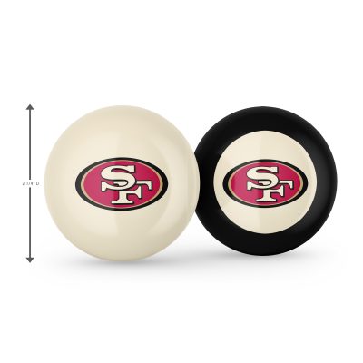 San Francisco 49ers Grade A Polyester Logo Billiard Balls