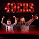 San Francisco 49ers Lighted Recycled Metal Wordmark Logo Sign NFL