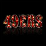 San Francisco 49ers Lighted Recycled Metal Wordmark Logo Sign NFL