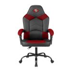 San Francisco 49ers Oversized Embroidered Office Chair with Storage Pouch