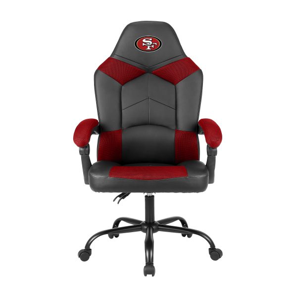 San Francisco 49ers Oversized Embroidered Office Chair with Storage Pouch 2
