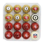 San Francisco 49ers Regulation Billiard Ball Set with Numbers