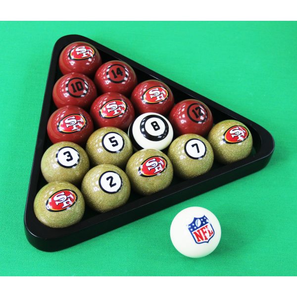 San Francisco 49ers Regulation Billiard Ball Set with Numbers 6