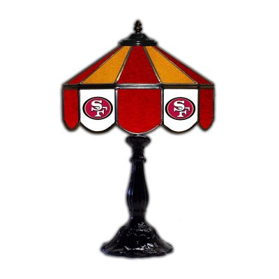 San Francisco 49ers Tiffany Style 21 inch Glass Table Lamp