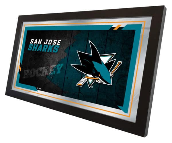 San Jose Sharks 15x26 Hockey Collector Mirror