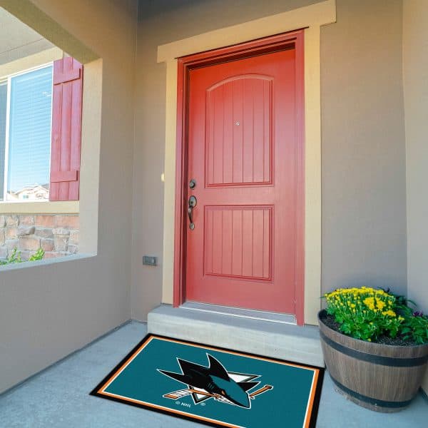 San Jose Sharks 3x4 Area Rug 2