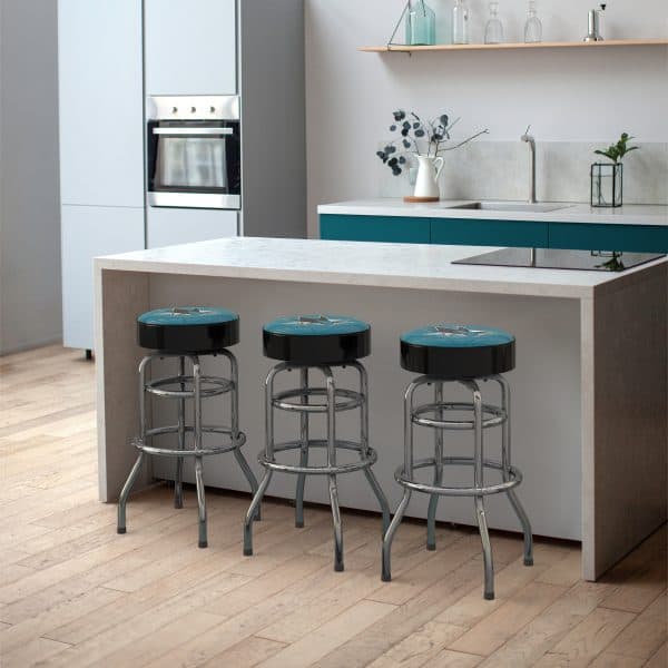 San Jose Sharks Chrome Bar Stool 1