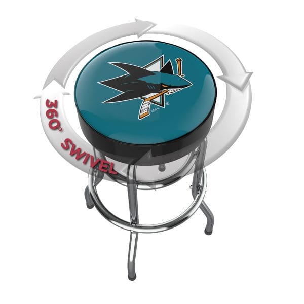 San Jose Sharks Chrome Bar Stool 2