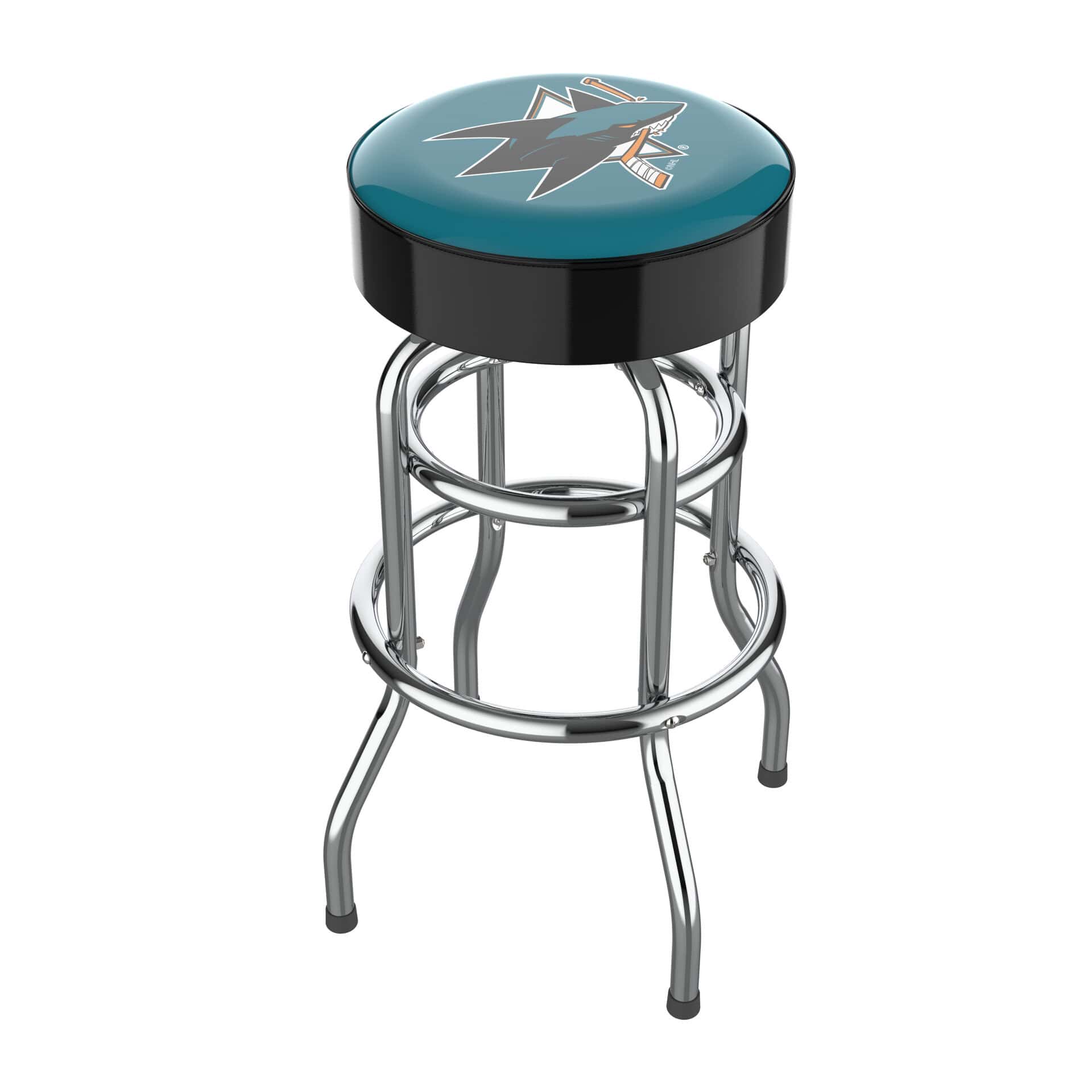 San Jose Sharks Chrome Bar Stool 5 San Jose Sharks Chrome Bar Stool - Image 5
