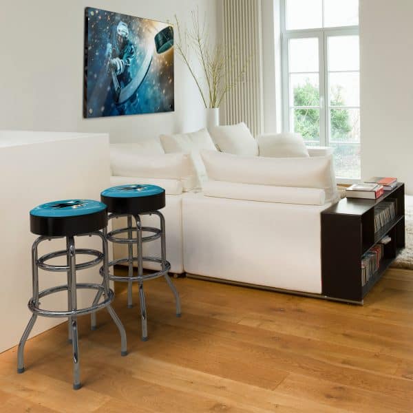 San Jose Sharks Chrome Bar Stool