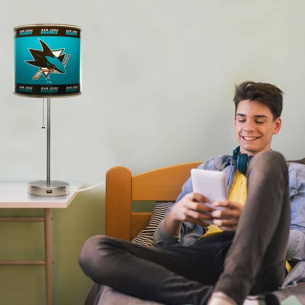 San Jose Sharks Chrome Lamp 3