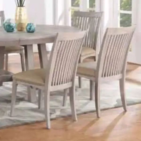 Sand Barrens Slat Back Side Chair Pack of 2 1
