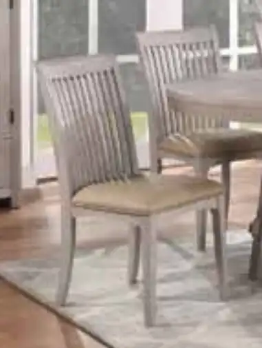 Sand Barrens Slat Back Side Chair (Pack of 2)