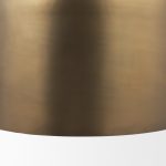 Sanne Antiqued Gold Metal w/ Silver Foil Large Pendant Light