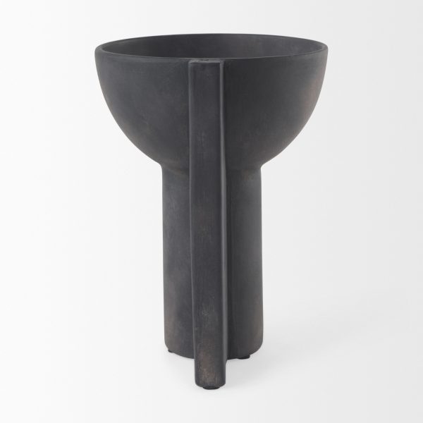 Sariah 9.1L x 8.3W x 10.8H Black Ceramic Vase 4