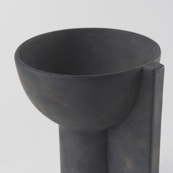 Sariah 9.1L x 8.3W x 10.8H Black Ceramic Vase 5
