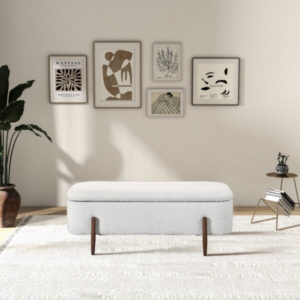 SarnaIvoryBoucleStorageBench 2