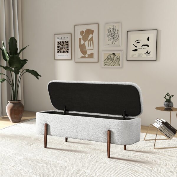 SarnaIvoryBoucleStorageBench 5