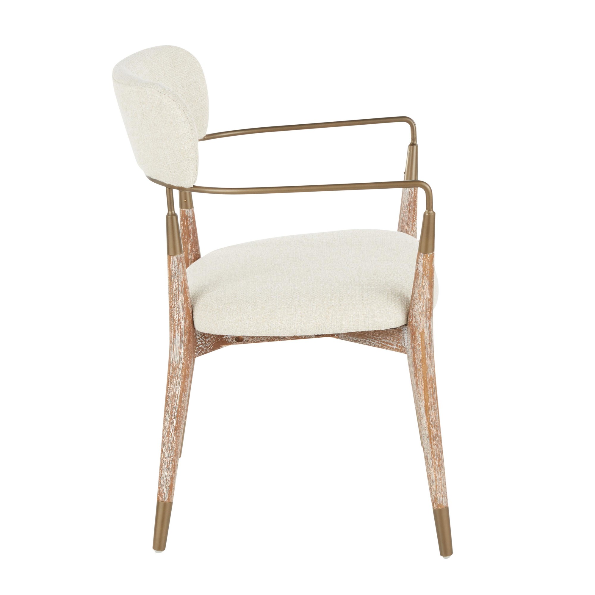 Savannah Contemporary Cream and White Dining Chairs (Set of 2) 11 Savannah Contemporary Cream and White Dining Chairs (Set of 2) - Image 11