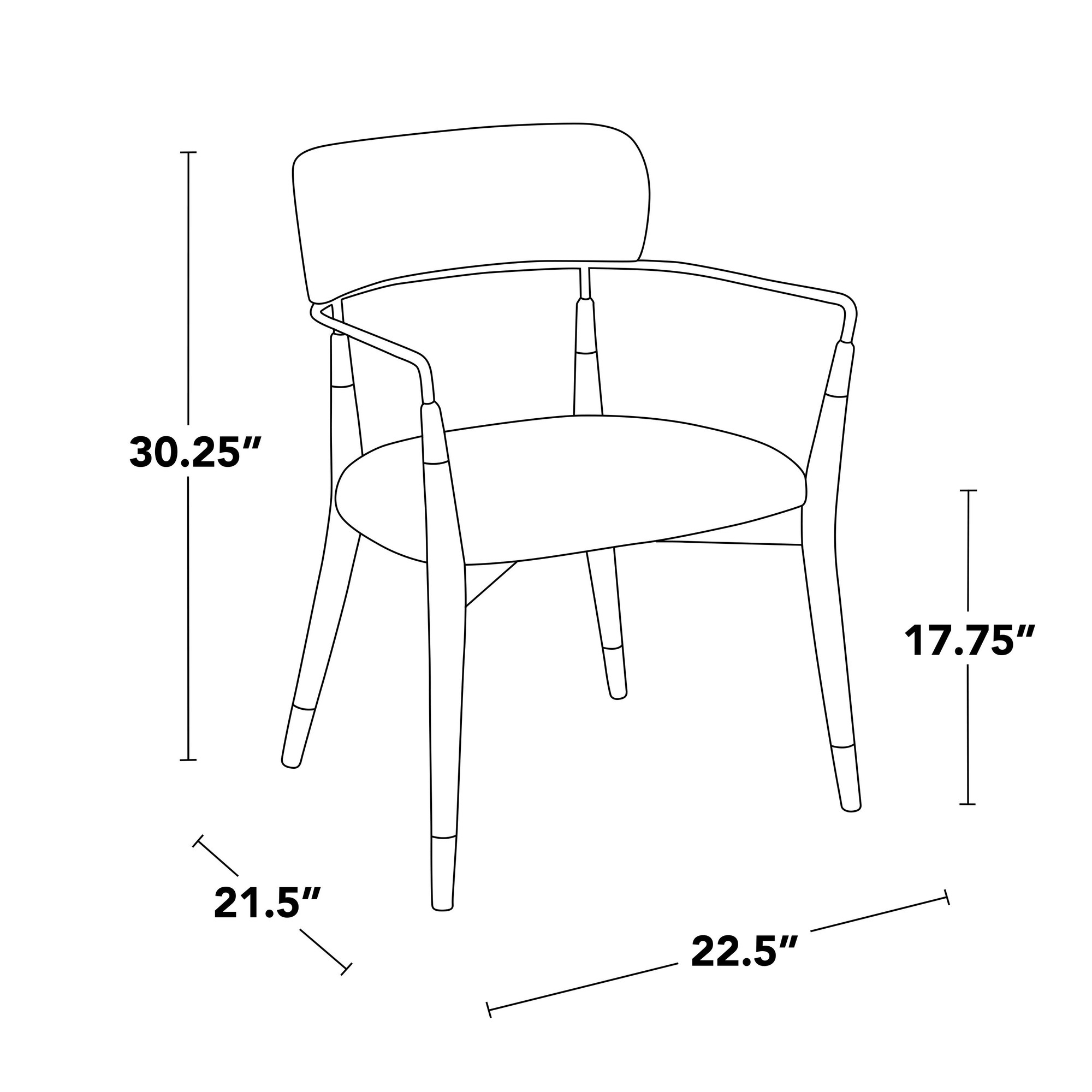 Savannah Contemporary Cream and White Dining Chairs (Set of 2) 16 Savannah Contemporary Cream and White Dining Chairs (Set of 2) - Image 16