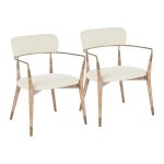 Savannah Contemporary Cream and White Dining Chairs (Set of 2) 26 Savannah Contemporary Cream and White Dining Chairs (Set of 2)