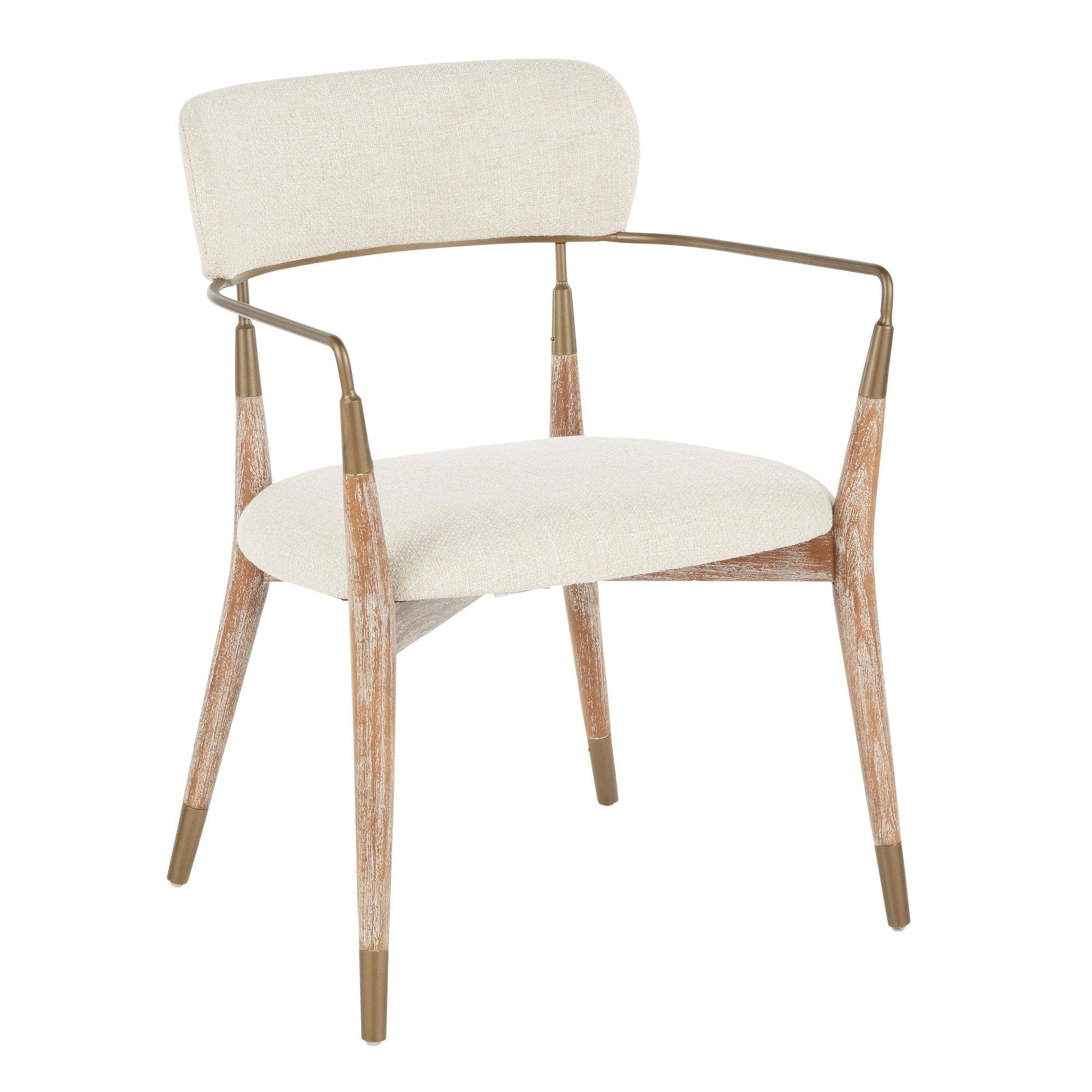 Savannah Contemporary Cream and White Dining Chairs (Set of 2) 10 Savannah Contemporary Cream and White Dining Chairs (Set of 2) - Image 10