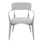 Savannah Contemporary Grey Wood and Fabric Chairs (Set of 2) (Set of 2)