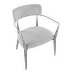 Savannah Contemporary Grey Wood and Fabric Chairs (Set of 2) (Set of 2)