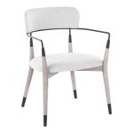 Savannah Contemporary Grey Wood and Fabric Chairs with Metal Accents (Set of 2) (Set of 2) 15 Savannah Contemporary Grey Wood and Fabric Chairs with Metal Accents (Set of 2) (Set of 2)