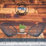 Seahawks 24 Inch Wrought Iron Team Logo Wall Art