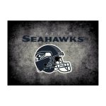 Seahawks 4x6 Distressed Area Rug Officially Licensed NFL