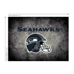 Seahawks 4x6 Distressed Area Rug Officially Licensed NFL
