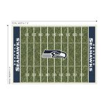 Seahawks 6x8 Homefield Football Field Area Rug