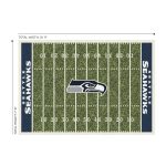Seahawks 8x11 Homefield Football Field Premium Nylon Area Rug