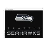 Seahawks Chrome 6 x 8 Area Rug NFL Officially Licensed