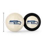 Seahawks Grade A Polyester Logo Cue and Eight Ball 5 Seahawks Grade A Polyester Logo Cue and Eight Ball