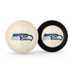 Seahawks Grade A Polyester Logo Cue and Eight Ball 4 Seahawks Grade A Polyester Logo Cue and Eight Ball