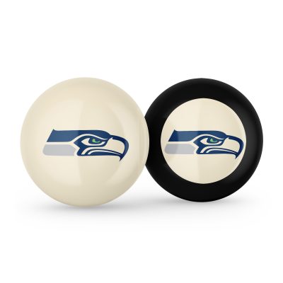 Seahawks Grade A Polyester Logo Cue and Eight Ball
