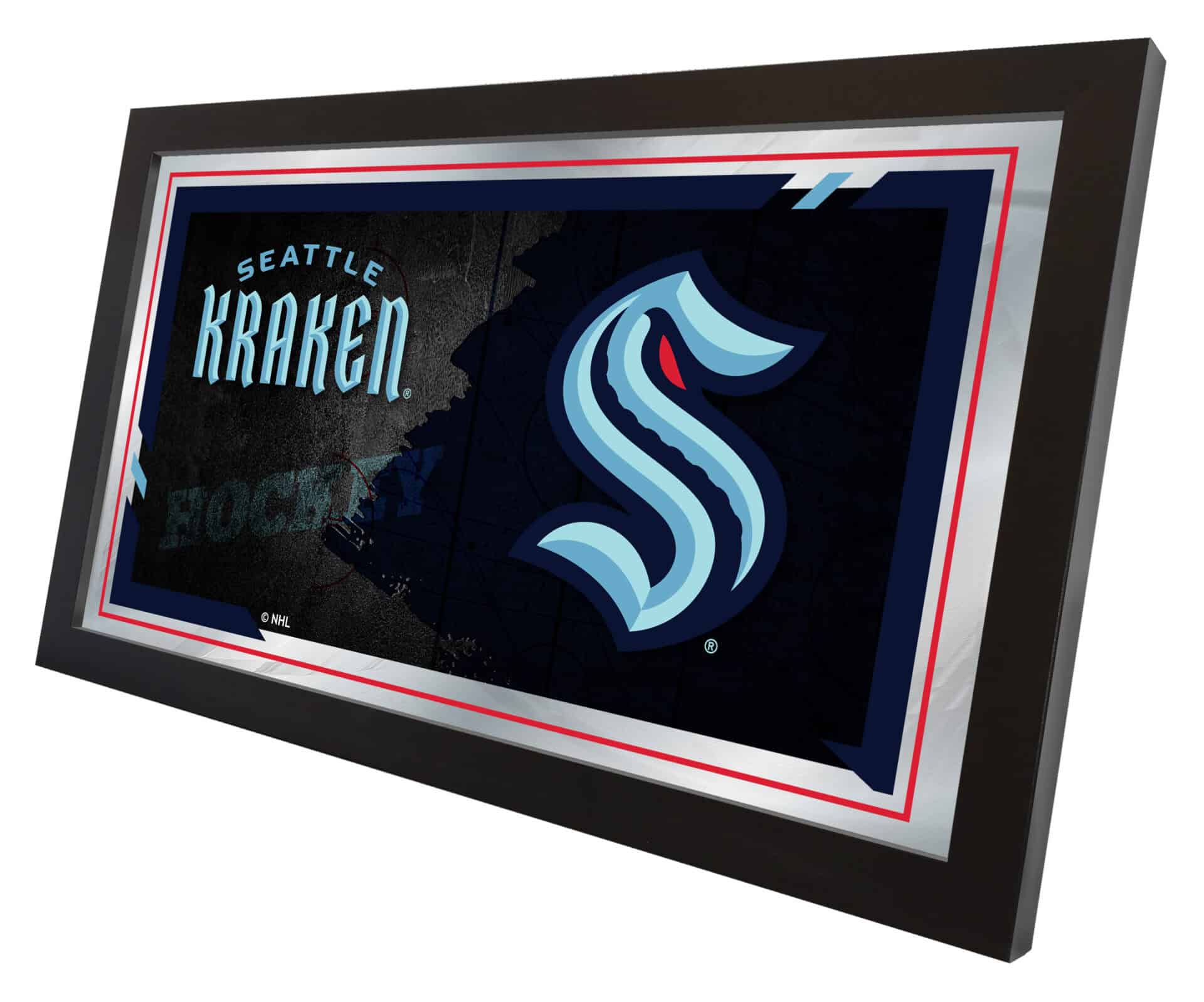 Seattle Kraken 15x26 Hockey Collector Mirror 2 Seattle Kraken 15x26 Hockey Collector Mirror - Image 2