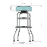 Seattle Kraken Chrome Bar Stool 10 Seattle Kraken Chrome Bar Stool