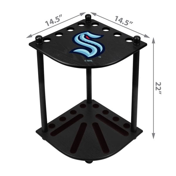 Seattle Kraken Corner Cue Rack 1