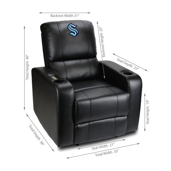 Seattle Kraken Power Theater Recliner 6