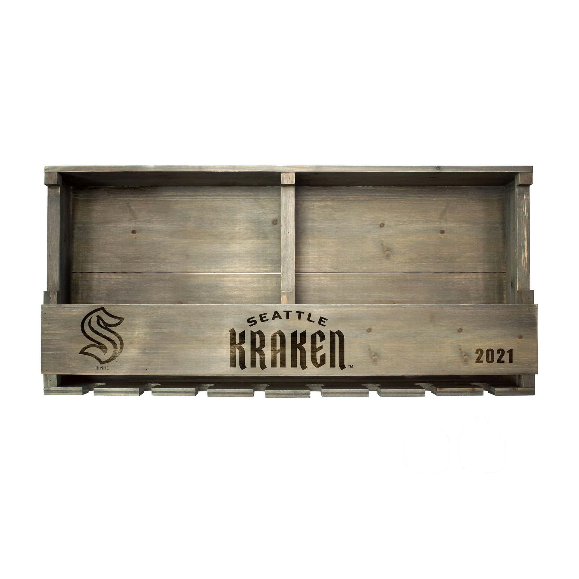 Seattle Kraken Reclaimed Wood Bar Shelf 3 Seattle Kraken Reclaimed Wood Bar Shelf - Image 3