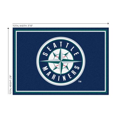 Seattle Mariners 3 x 4 Area Rug Officially Licensed MLB