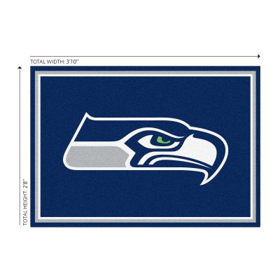 Seattle Seahawks 3x4 Spirit Area Rug Officially Licensed