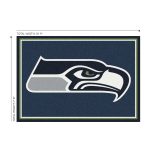 Seattle Seahawks 8x11 Spirit Area Rug Officially Licensed NFL