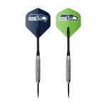 Seattle Seahawks Bristle Dartboard Cabinet Set